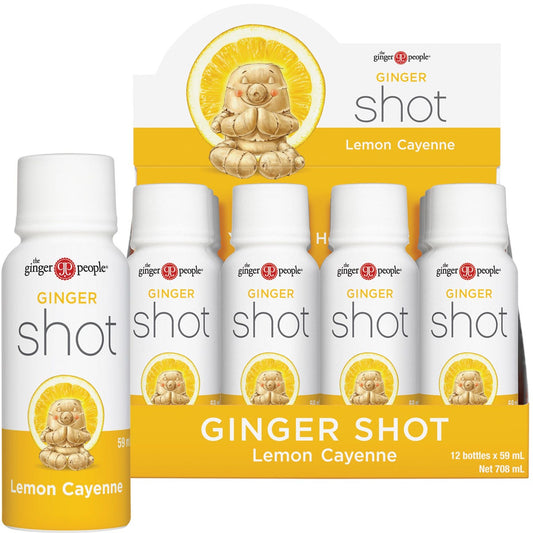 The Ginger People- Ginger Shot Lemon Cayenne-12x59ml
