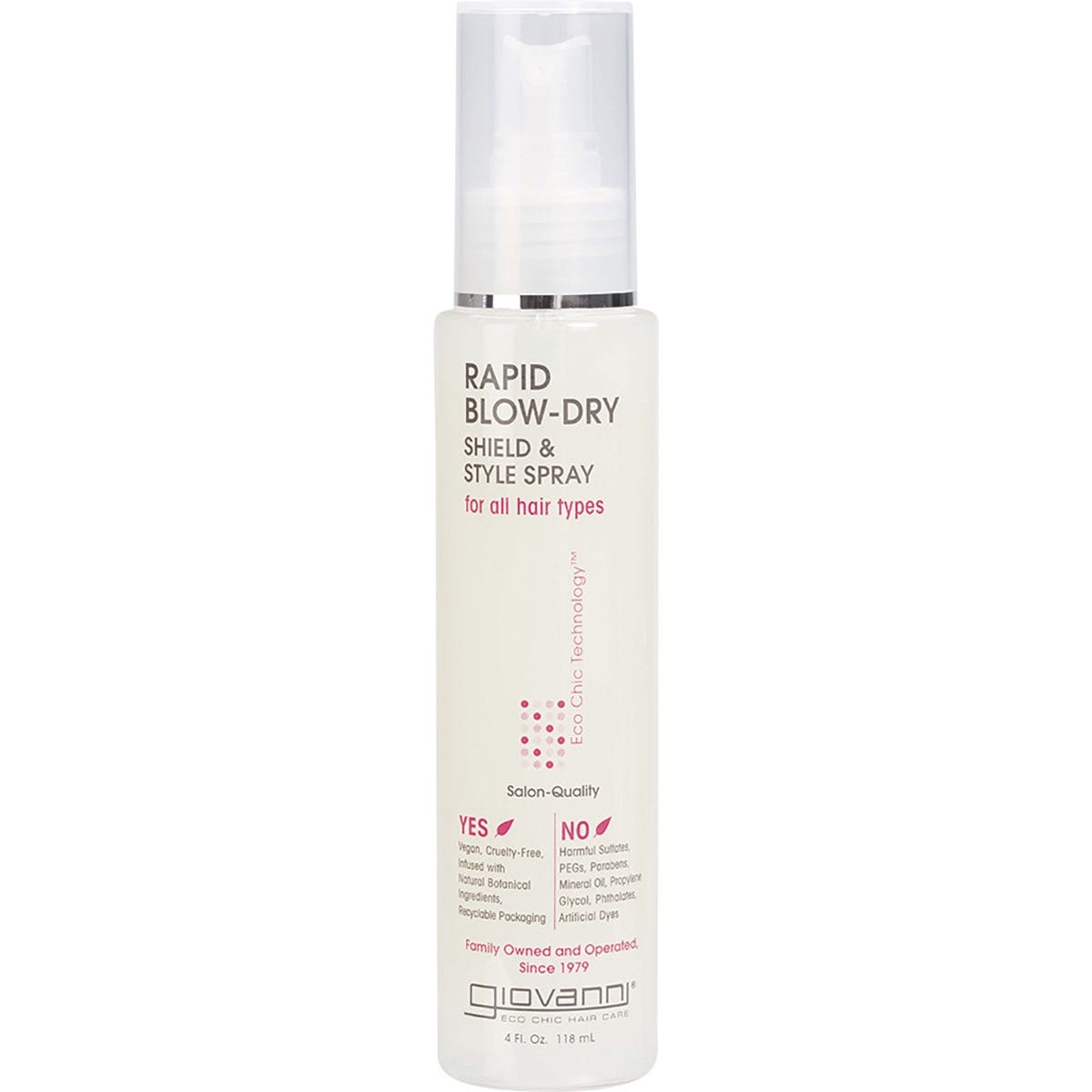 Giovanni- Hair Shield & Style Spray Rapid Blow-Dry-118ml