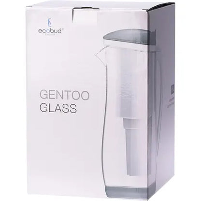 Ecobud- Gentoo Glass Water Filter Jug Grey & White-1.5L