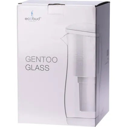 Ecobud- Gentoo Glass Water Filter Jug White-1.5L