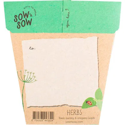 Sow 'n Sow- Gift of Garden Herbs