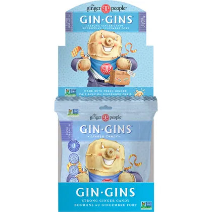 The Ginger People- Gin Gins Ginger Candy Bag Super Strength-12x60g