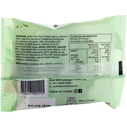 Byron Bay Cookies- Gluten Free Cookies Maple & Pecan-12x60g