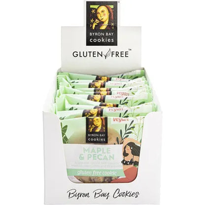 Byron Bay Cookies- Gluten Free Cookies Maple & Pecan-12x60g