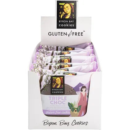 Byron Bay Cookies- Gluten Free Cookies Triple Choc Fudge-12x60g