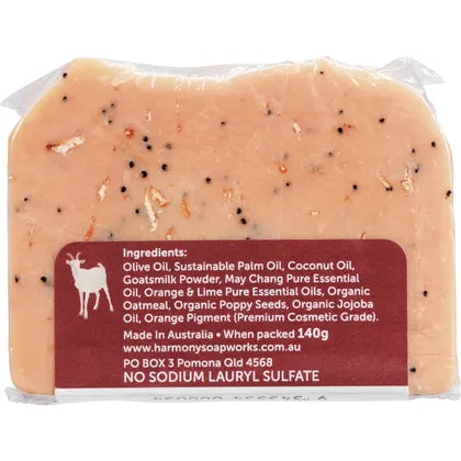 Harmony Soapworks- Goat's Milk Soap Peppermint & Lavender-140g