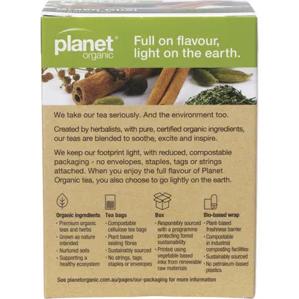 Planet Organic- Green Chai Herbal Tea Bags-25pk