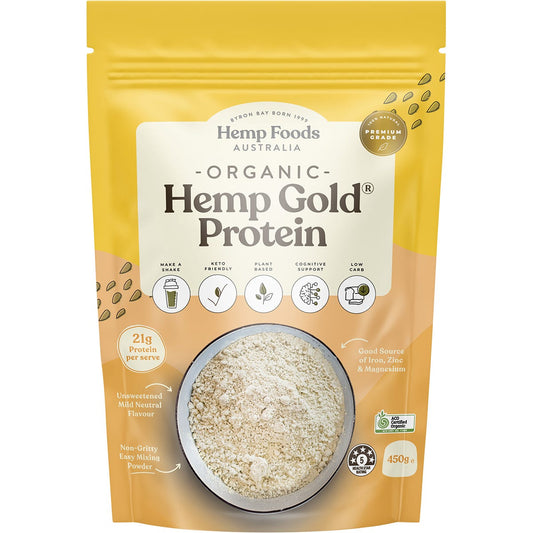 Hemp Foods Australia- Organic Hemp Gold Protein-450g