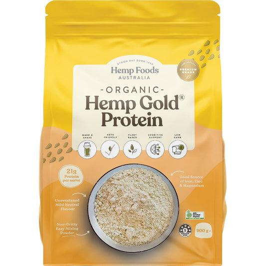 Hemp Foods Australia- Organic Hemp Gold Protein -900g