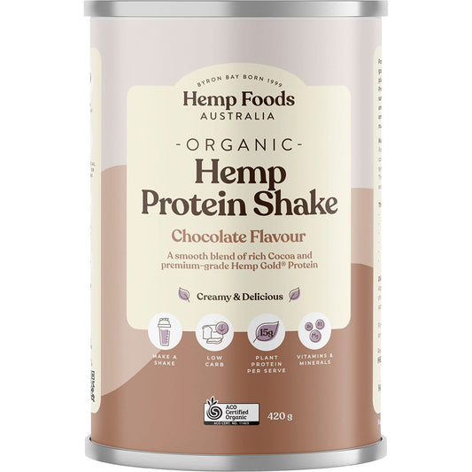 Hemp Foods Australia- Organic Hemp Protein Shake Chocolate-420g