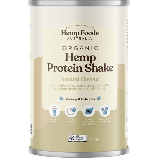 Hemp Foods Australia- Organic Hemp Protein Shake Natural-420g