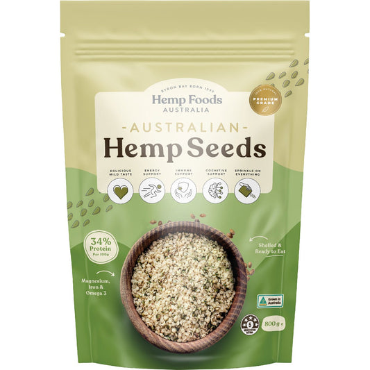 Hemp Foods Australia- Australian Hemp Seeds Hulled-800g