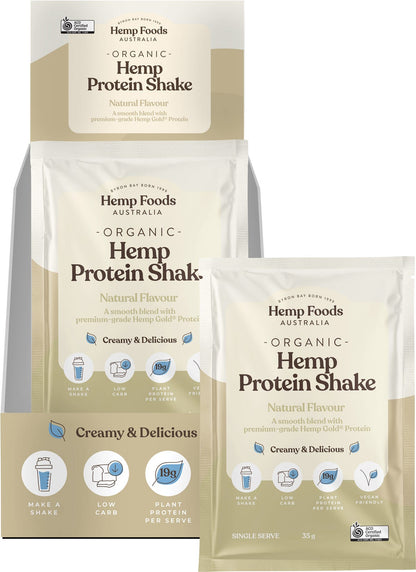 Hemp Foods Australia- Organic Hemp Protein Shake Natural-7x35g