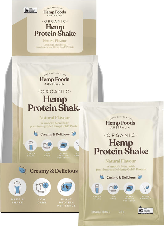 Hemp Foods Australia- Organic Hemp Protein Shake Natural-7x35g