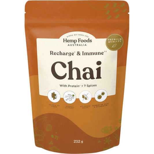 Hemp Foods Australia- Chai Recharge & Immunity-252g