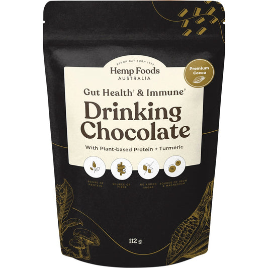 Hemp Foods Australia- Drinking Chocolate Gut Health & Immune-112g