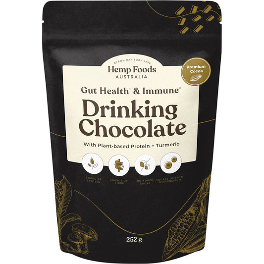 Hemp Foods Australia- Drinking Chocolate Gut Health & Immune-252g