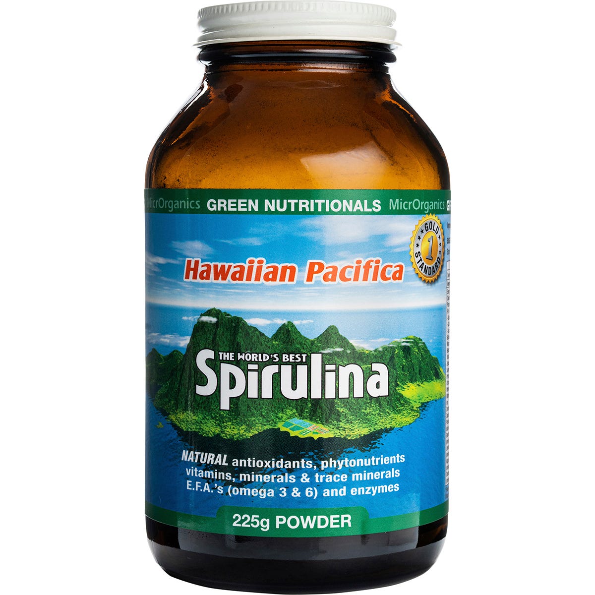 Green Nutritionals- Hawaiian Pacifica Spirulina Powder-225g