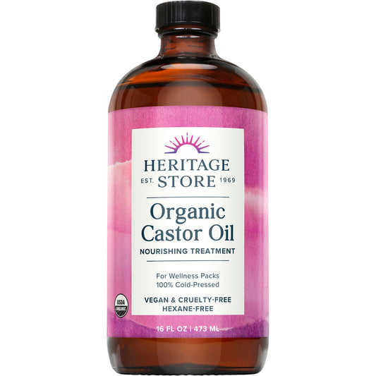 Heritage Store- Organic Castor Oil-473ml