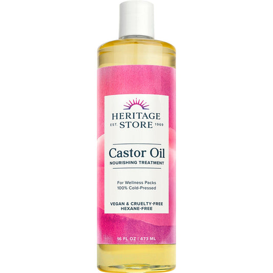 Heritage Store- Castor Oil 100% Cold Pressed-473ml