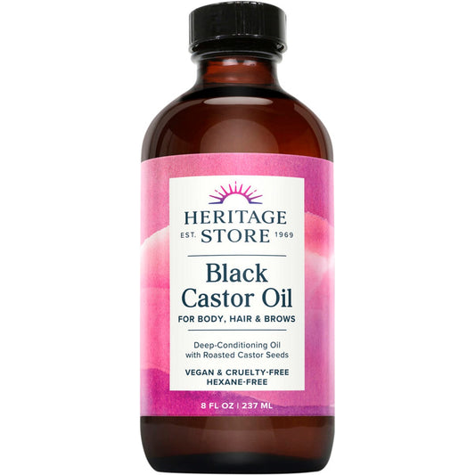 Heritage Store- Black Castor Oil-237ml