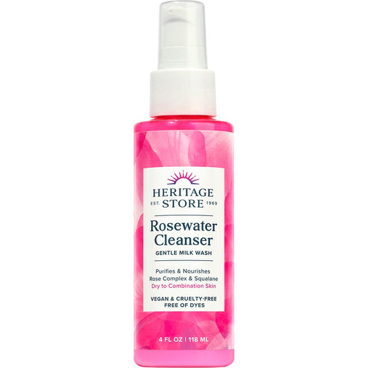 Heritage Store- Rosewater Cleanser Dry to Combination Skin-118ml