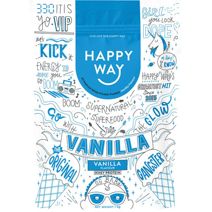 Happy Way- Whey Protein Powder Vanilla-1kg