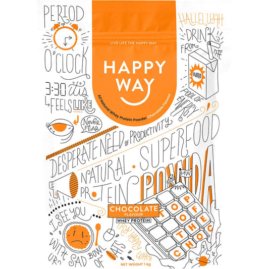 Happy Way- Whey Protein Powder Chocolate-1kg