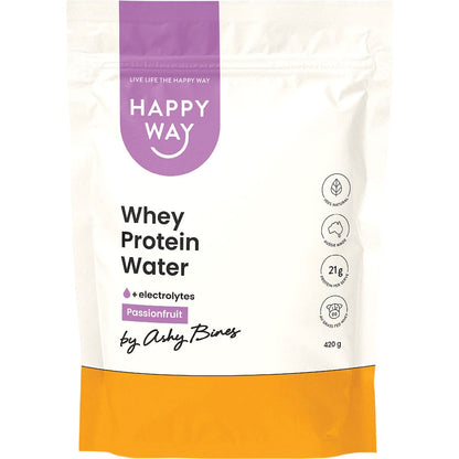 Happy Way- Ashy Bines Whey Protein Water Passionfruit-420g