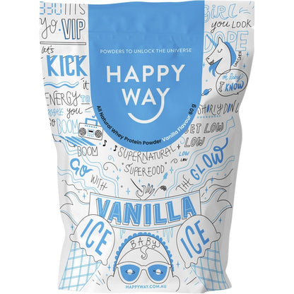 Happy Way- Whey Protein Powder Vanilla-6x60g