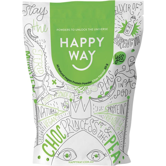 Happy Way- Vegan Protein Powder Chocolate-6x60g