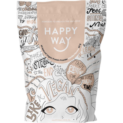 Happy Way- Vegan Protein Powder Vanilla-1kg