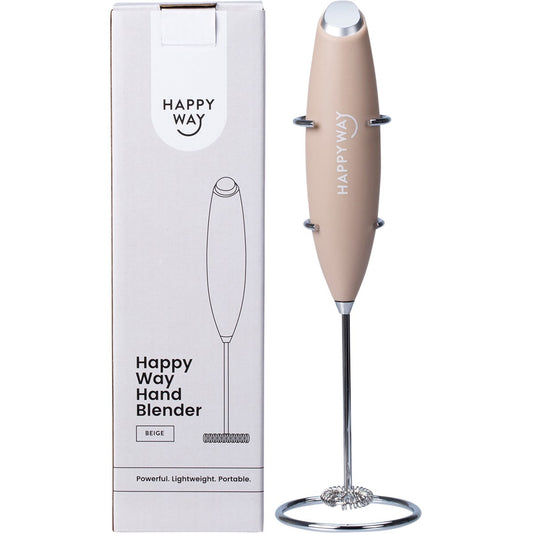 Happy Way- Hand Blender Beige with Stand