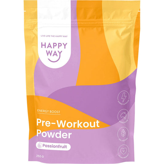 Happy Way- Pre-Workout Powder Passionfruit-250g