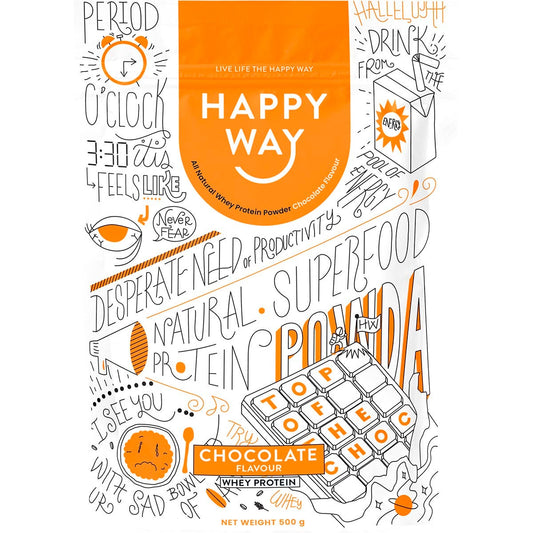 Happy Way- Whey Protein Powder Chocolate-500g