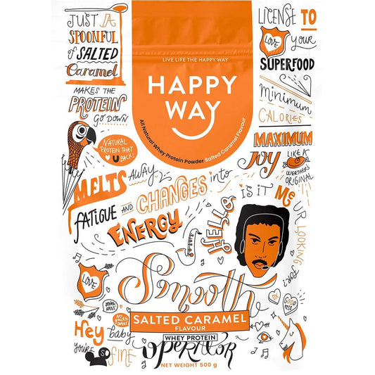 Happy Way- Whey Protein Powder Salted Caramel-500g