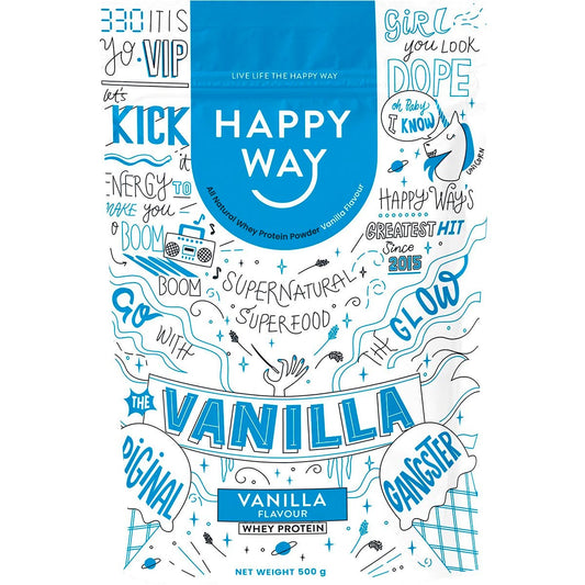 Happy Way- Whey Protein Powder Vanilla-500g
