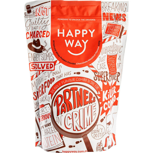 Happy Way- Whey Protein Powder Chocolate Hazelnut-500g