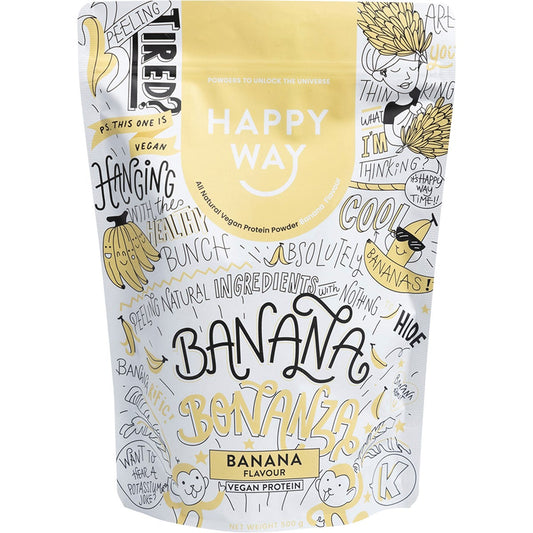 Happy Way- Vegan Protein Powder Banana-500g