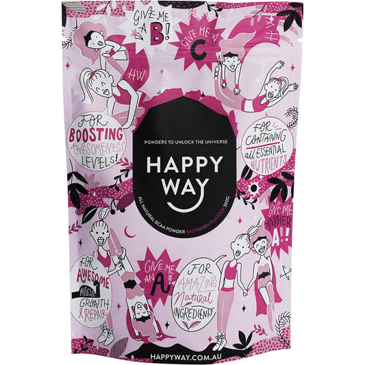 Happy Way- BCAA Powder Raspberry-300g