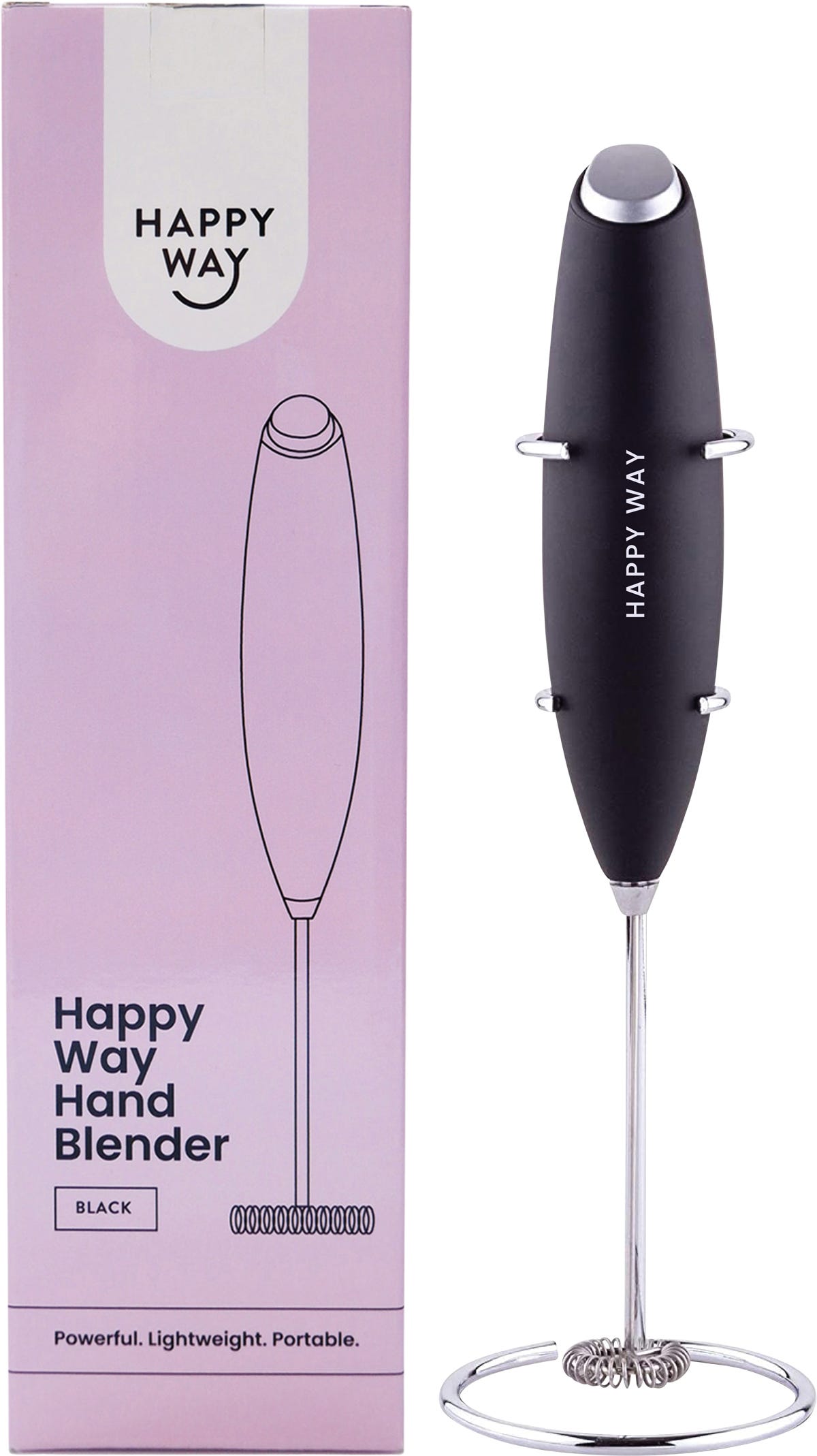 Happy Way- Hand Blender Black with Stand