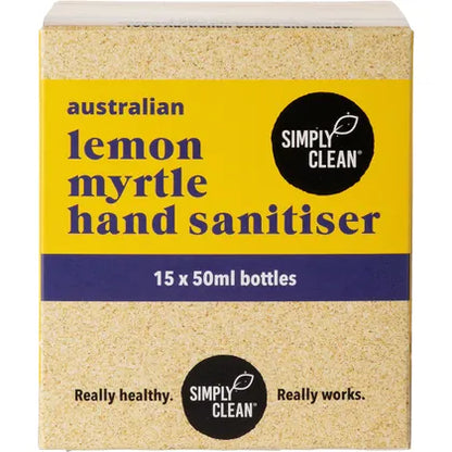 Simply Clean- Hand Sanitiser Lemon Myrtle-15x50ml