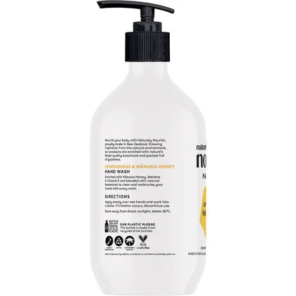Naturely Nourish- Hand Wash Lemongrass & Manuka Honey-450ml