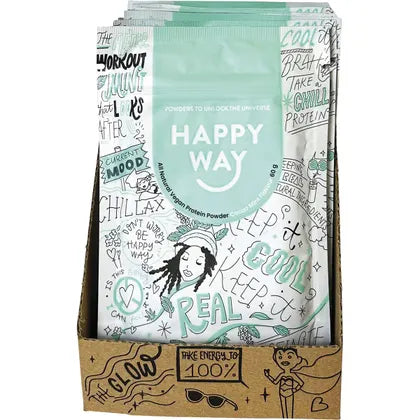 Happy Way- Hemp Protein Powder Cacao Mint-6x60g