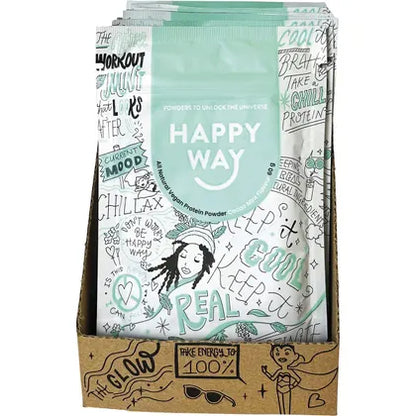 Happy Way- Hemp Protein Powder Cacao Mint-6x60g