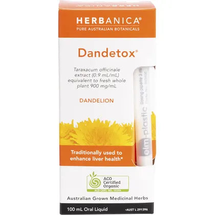 PPC Herbs- Herbanica Herbal Tincture Dandetox Dandelion-100ml