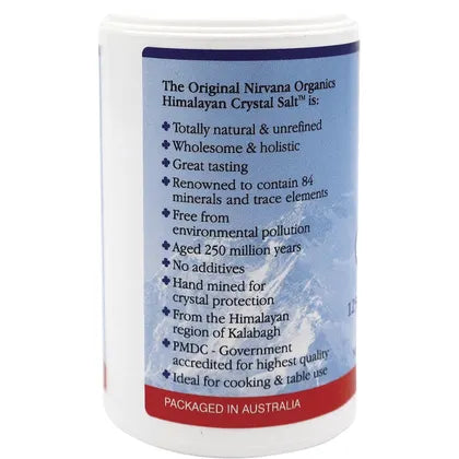 Nirvana Organics- Himalayan Salt Fine Shaker-125g