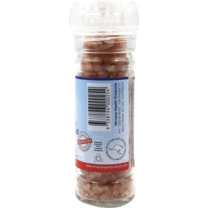Nirvana Organics- Himalayan Salt Granules Glass Grinder-125g