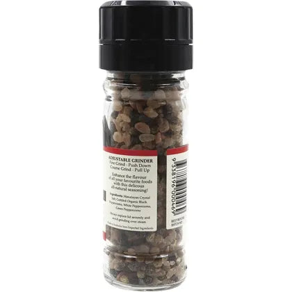 Nirvana Organics- Himalayan Salt Pepper Glass Grinder-90g