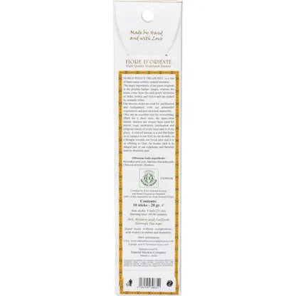 Marco Polo's Treasures- Incense Sticks Olibanum India-10pk